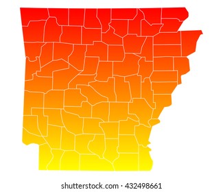 Map of Arkansas