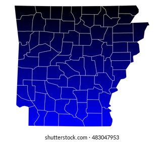 Map of Arkansas