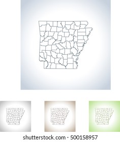 map of Arkansas