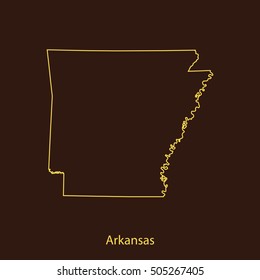 map of Arkansas