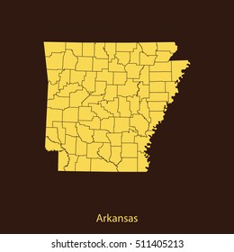 map of Arkansas