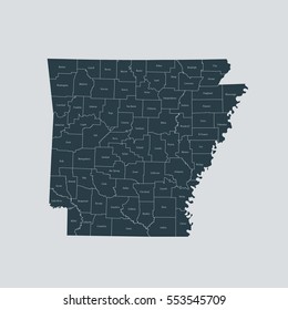 map of Arkansas