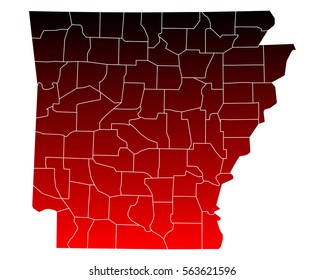 Map of Arkansas