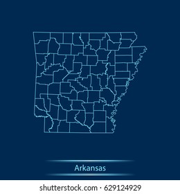 map of Arkansas