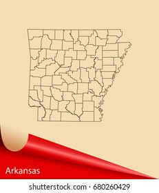 map of Arkansas