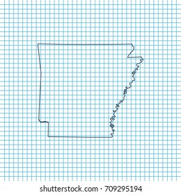 map of Arkansas