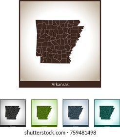map of Arkansas