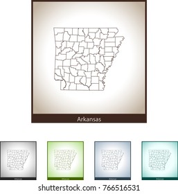 map of Arkansas