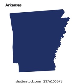 Map of Arkansas. Arkansas map. USA map