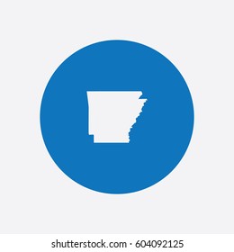 Map of Arkansas Vector Illustration

