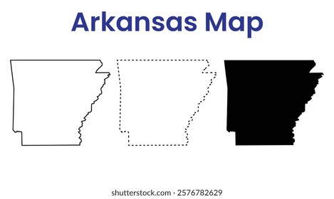 Map of Arkansas,the federal state of United States of America
