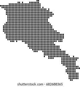 map of Armenia