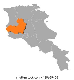 Map - Armenia, Aragatsotn
