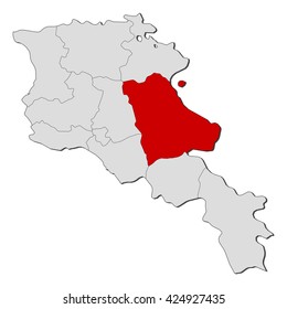 Map - Armenia, Gegharkunik