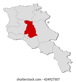 Map - Armenia, Kotayk