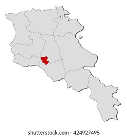 Map - Armenia, Yerevan