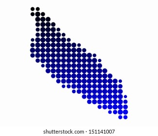 Map of Aruba