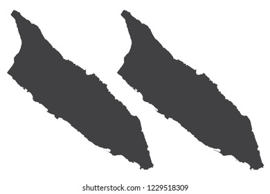 Map - Aruba Couple Set , Map of  Aruba,Vector illustration eps 10.