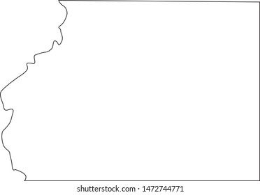 map of Ashley in state of Arkansas