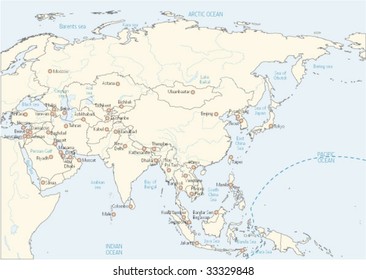 Map of Asia