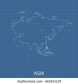 map of Asia