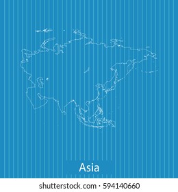 map of Asia