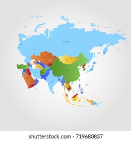 Map of Asia