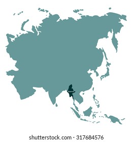Map Asia Myanmar Stock Vector Royalty Free 317684576 Shutterstock Map Asia Myanmar 260nw 317684576