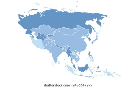 Map of Asia Pacific for education,Travel worldwide, earth geography website layouts, background,study geography,work in graphics.Suitable for Business Professionals,Designers and Creatives,Marketers.