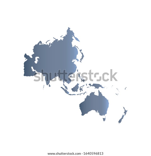 Map Asia Pacific Vector Illustration Stock Vector Royalty Free 1640596813 Shutterstock 