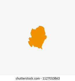 Map of Asir Region - Saudi Arabia Vector Illustration
