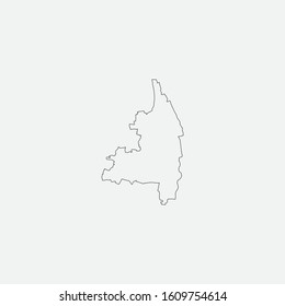 Map of Augsburg - Germany graphic element Illustration template design
