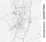 Map Austin city. Texas Roads