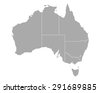 australia map vector