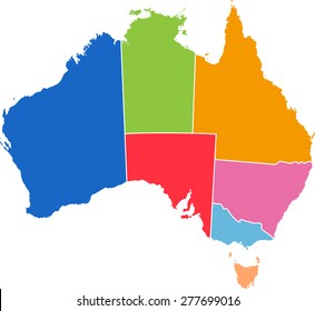 map of Australia