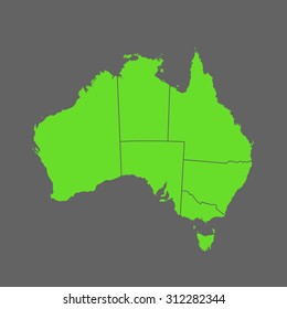 map of Australia