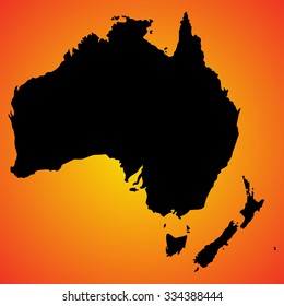 Map Australia Stock Vector Royalty Free Shutterstock