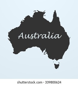 Map of Australia. 