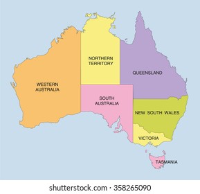 map of Australia