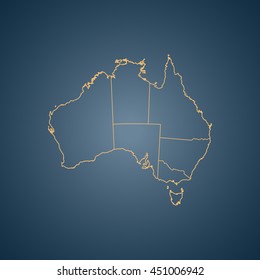 map of Australia