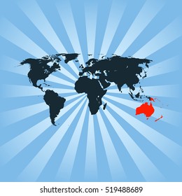 map of Australia