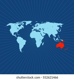 map of Australia