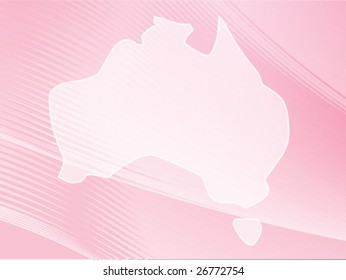 Mapa de Australia, ilustración de diseño gráfico abstracto