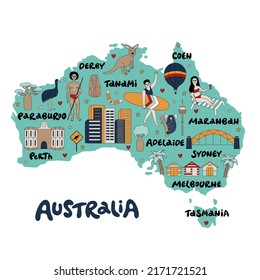 3,968 Australian map and animals Images, Stock Photos & Vectors ...