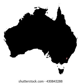 Map - Australia, Capital Territory