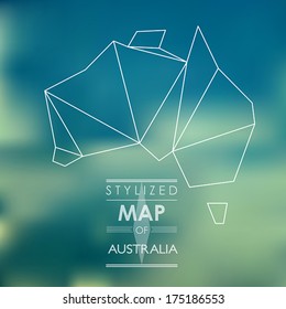 map of australia. map concept