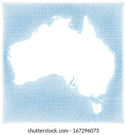 Map of Australia, nation outline, vector illustration