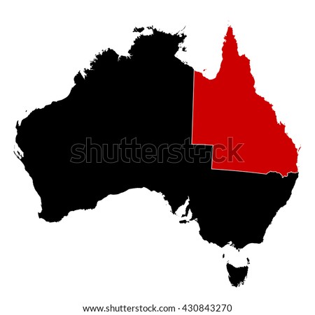 Map - Australia, Queensland