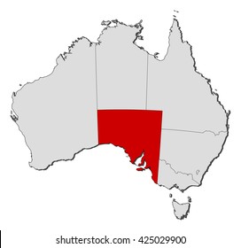 Map - Australia, South Australia
