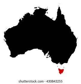 Map - Australia, Tasmania